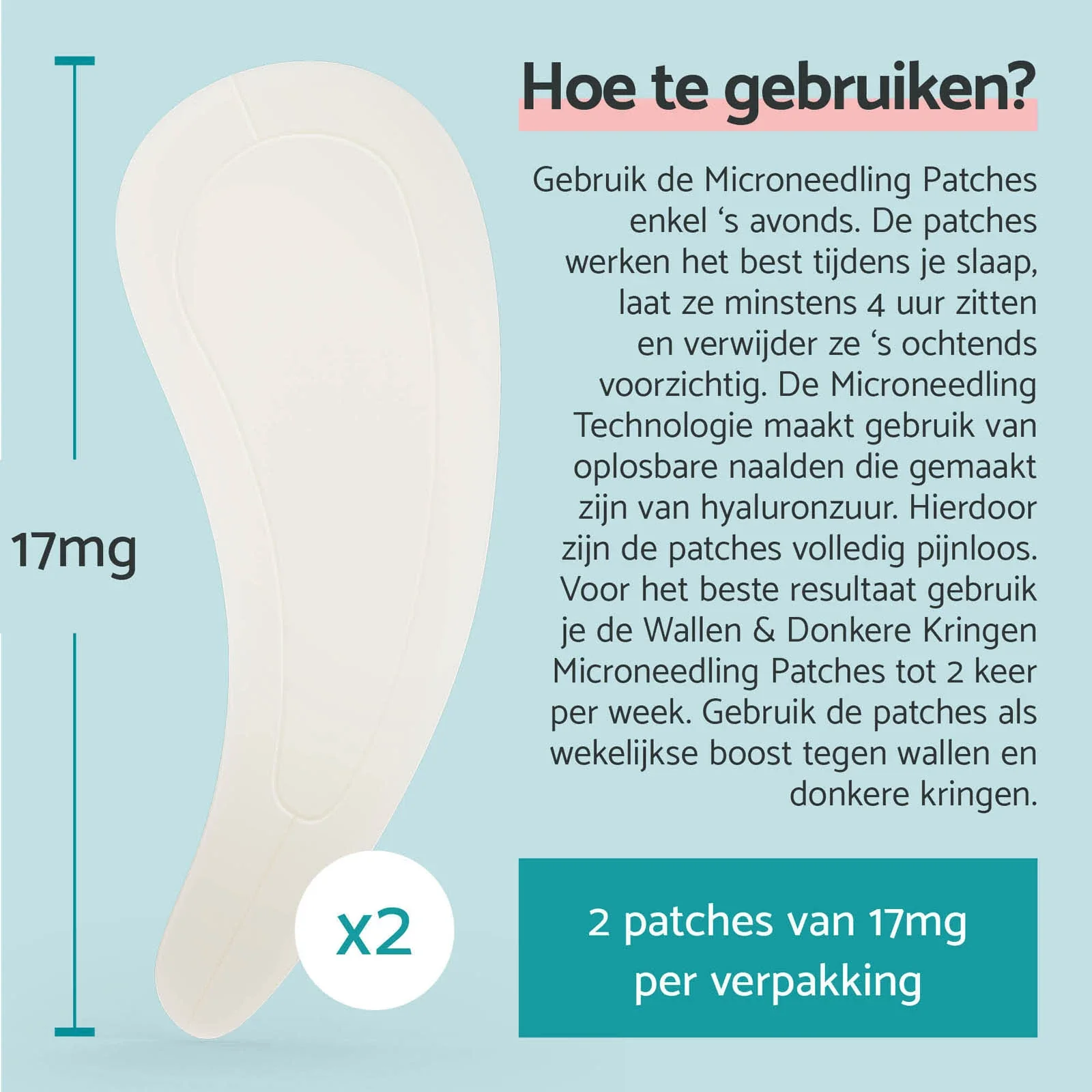 Eye Bags & Dark Circles Microneedling Patches - Image 3