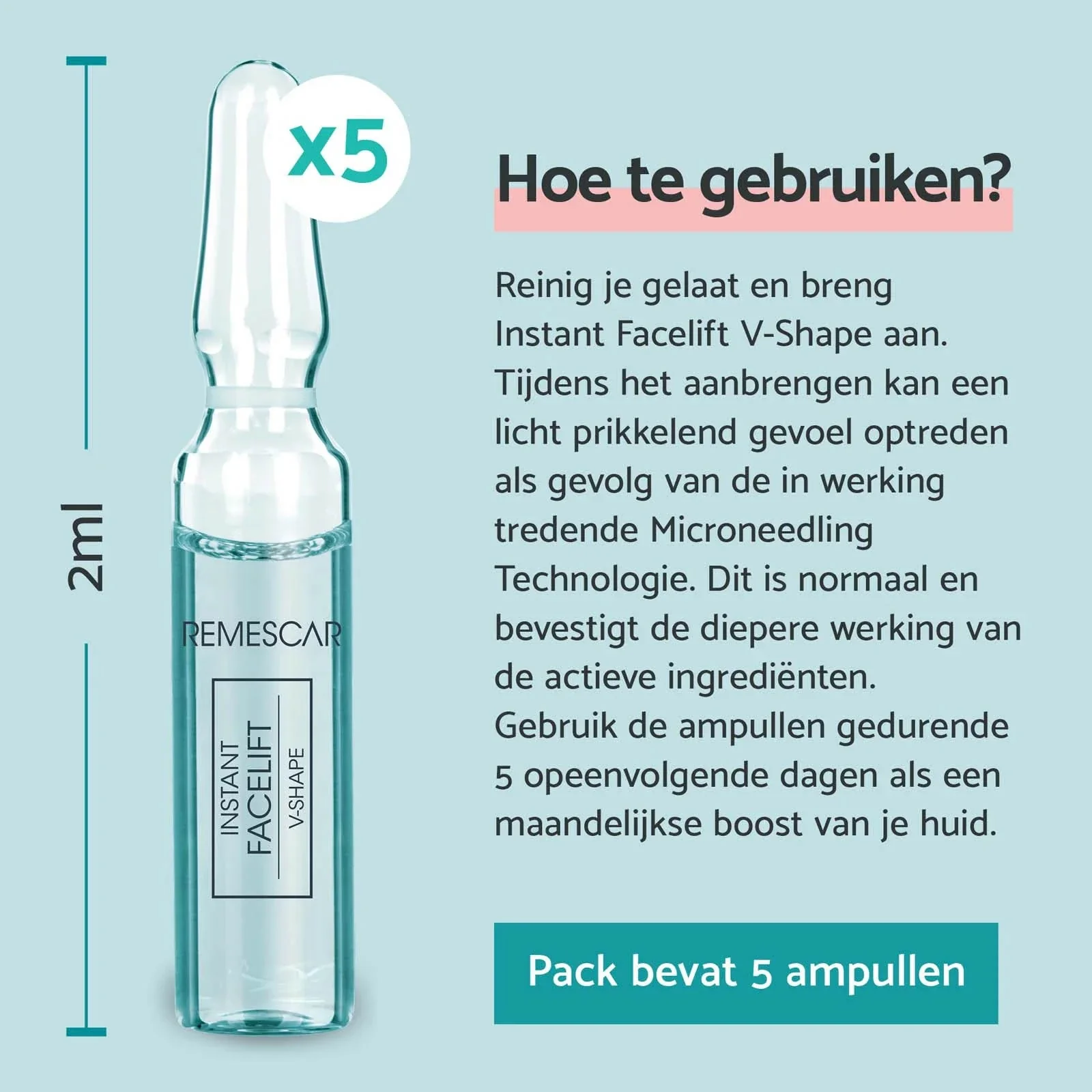 Instant Face Contour Lift – V-Shape Ampoules - Image 3